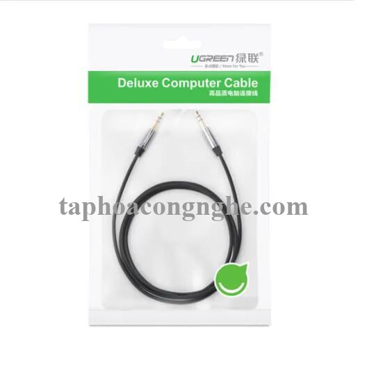 Ugreen 30555 3M màu Đen Cáp âm thanh 2 đầu 3.5mm dương mạ vàng AV139 30030555